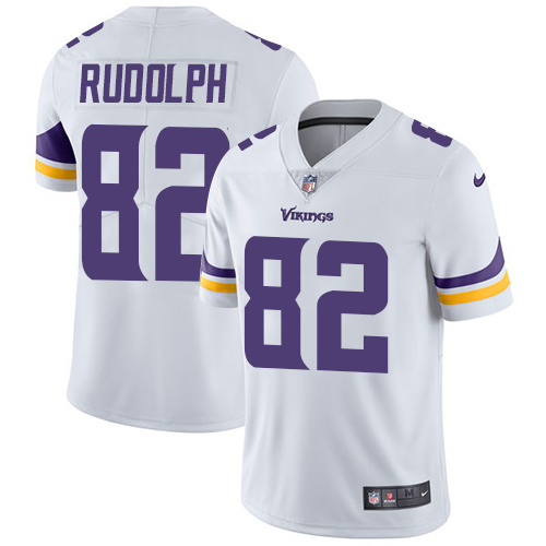 Minnesota Vikings 82 Limited Kyle Rudolph White Nike NFL Road Men Jersey Vapor Untouchable